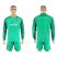 Atletico Madrid Blank Green Goalkeeper Long Sleeves Soccer Club Jersey