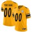 Nike Pittsburgh Steelers Customized Gold Mens Stitched NFL Limited Inverted Legend Jersey