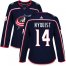 Adidas Columbus Blue Jackets #14 Gustav Nyquist Navy Blue Home Authentic Womens Stitched NHL Jersey