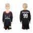 AC Milan #99 Donnarumma Black Goalkeeper Long Sleeves Kid Soccer Club Jersey