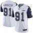 Nike Dallas Cowboys #91 L.P. Ladouceur White Mens Stitched With Established In 1960 Patch NFL Limited Rush Jersey