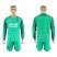 Atletico Madrid Blank Green Goalkeeper Long Sleeves Soccer Club Jersey