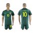 Brazil #10 Kaka Away Soccer Country Jersey