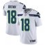 Nike Seattle Seahawks #18 Jaron Brown White Mens Stitched NFL Vapor Untouchable Limited Jersey