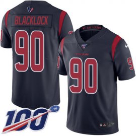 Nike Houston Texans #90 Ross Blacklock Navy Blue Youth Stitched NFL Limited Rush 100th Season Jersey