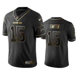 Nike Dallas Cowboys #15 Devin Smith Black Golden Limited Edition Stitched NFL Jersey