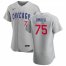 Chicago Cubs #75 Miguel Amaya Mens Nike Gray Road 2020 Authentic Team Jersey