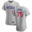 Chicago Cubs #75 Miguel Amaya Mens Nike Gray Road 2020 Authentic Team Jersey