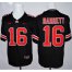 Ohio State Buckeyes #16 J. T. Barrett Black(Orange No.) Limited Stitched NCAA Jersey