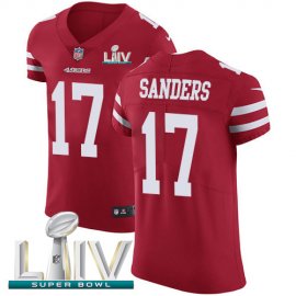 Nike San Francisco 49ers #17 Emmanuel Sanders Red Super Bowl LIV 2020 Team Color Mens Stitched NFL Vapor Untouchable Elite Jersey