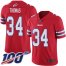Nike Buffalo Bills #34 Thurman Thomas Red Mens Stitched NFL Limited Rush 100th Season Jersey