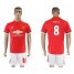 Manchester United #8 Mata Red Home Soccer Club Jersey