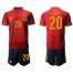 Spain #20 Asensio Home Soccer Country Jersey