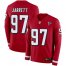 Nike Atlanta Falcons #97 Grady Jarrett Red Team Color Mens Stitched NFL Limited Therma Long Sleeve Jersey