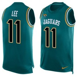 Nike Jacksonville Jaguars #11 Marqise Lee Teal Green Alternate Mens Stitched NFL Limited Tank Top Jersey