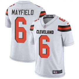 Nike Cleveland Browns #6 Baker Mayfield White Mens Stitched NFL Vapor Untouchable Limited Jersey