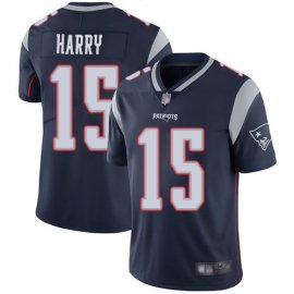 Nike New England Patriots #15 NKeal Harry Navy Blue Team Color Mens Stitched NFL Vapor Untouchable Limited Jersey