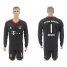 Bayern Munchen #1 Neuer Black Goalkeeper Long Sleeves Soccer Club Jersey