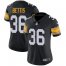 Nike Pittsburgh Steelers #36 Jerome Bettis Black Alternate Womens Stitched NFL Vapor Untouchable Limited Jersey