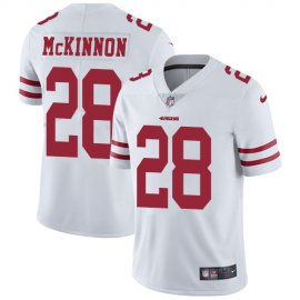 Nike San Francisco 49ers #28 Jerick McKinnon White Youth Stitched NFL Vapor Untouchable Limited Jersey