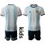 Argentina Blank Home Kid Soccer Country Jersey