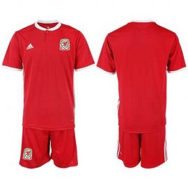 Wales Blank Red Home Soccer Country Jersey