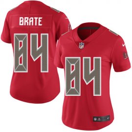 Nike Tampa Bay Buccaneers #84 Cameron Brate Red Womens Stitched NFL Limited Rush Jersey