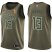 Nike Milwaukee Bucks #13 Jordan Nwora 2021 NBA Finals Champions Swingman Salute to Service Jersey Green Mens