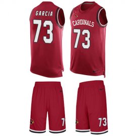 Nike Arizona Cardinals #73 Max Garcia Red Team Color Mens Stitched NFL Limited Tank Top Suit Jersey