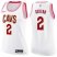 Womens Nike Cleveland Cavaliers #2 Collin Sexton White Pink NBA Swingman Fashion Jersey