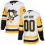 Mens Adidas Penguins Personalized Authentic White Road NHL Jersey