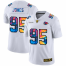 Kansas City Chiefs #95 Chris Jones Mens White Nike Multi-Color 2020 NFL Crucial Catch Limited NFL Jersey