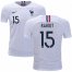 France #15 Rabiot Away Kid Soccer Country Jersey