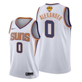 Nike Phoenix Suns #0 Ty-Shon Alexander Mens 2021 NBA Finals Bound Swingman Association Edition Jersey White Mens