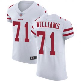 San Francisco 49ers #71 Trent Williams White Mens Stitched NFL Vapor Untouchable Elite Jersey