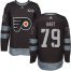 Adidas Philadelphia Flyers #79 Carter Hart Black 1917-2017 100th Anniversary Stitched NHL Jersey