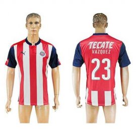 Guadalajara #23 Vazquez Home Soccer Club Jersey