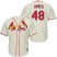 St.Louis Cardinals #48 Harrison Bader Cream Cool Base Stitched Youth MLB Jersey