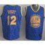 Golden State Warriors 12 Andrew Bogut Blue Leopard Grain NBA Jersey Cheap