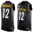 Nike Pittsburgh Steelers #12 Terry Bradshaw Black Team Color Mens Stitched NFL Limited Tank Top Jersey