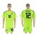Belgium #12 MIGNOLET Fluorescent Green Goalkeeper 2018 FIFA World Cup Soccer Jersey