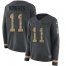 Nike Baltimore Ravens #11 Seth Roberts Anthracite Salute to Service Womens Stitched NFL Limited Therma Long Sleeve Jersey