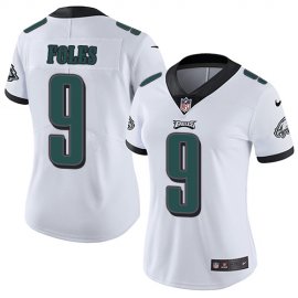Nike Philadelphia Eagles #9 Nick Foles White Womens Stitched NFL Vapor Untouchable Limited Jersey