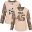 Adidas Dallas Stars #45 Roman Polak Camo Authentic 2017 Veterans Day Womens Stitched NHL Jersey