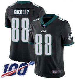 Nike Philadelphia Eagles #88 Dallas Goedert Black Alternate Mens Stitched NFL 100th Season Vapor Limited Jersey
