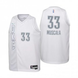 Oklahoma City Oklahoma City Thunder #33 Mike Muscala Youth Nike White 2021/22 Swingman Jersey – City Edition Youth