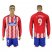 Atletico Madrid #9 F.Torres Home Long Sleeves Soccer Club Jersey