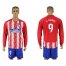 Atletico Madrid #9 F.Torres Home Long Sleeves Soccer Club Jersey