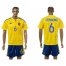 Ukraine #6 Stepanenko Home Soccer Country Jersey