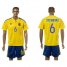 Ukraine #6 Stepanenko Home Soccer Country Jersey